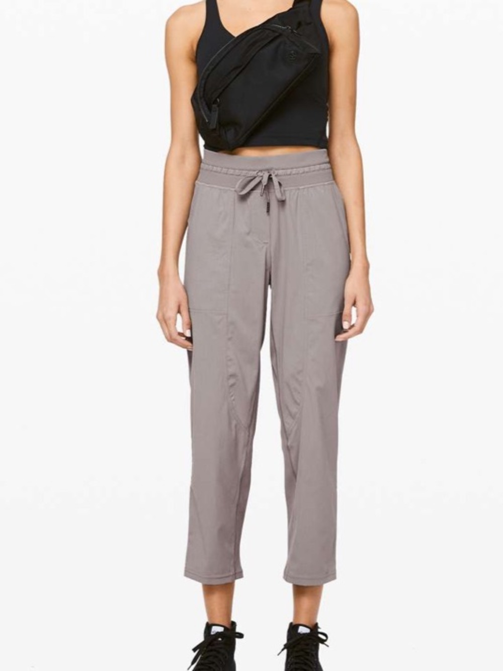 Lululemon Dance Studio Crop Size 2 Half Moon/Beige/Gray Color